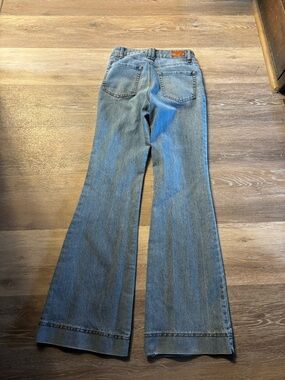 True Craft Light Blue Flared High-Rise Trouser Jeans